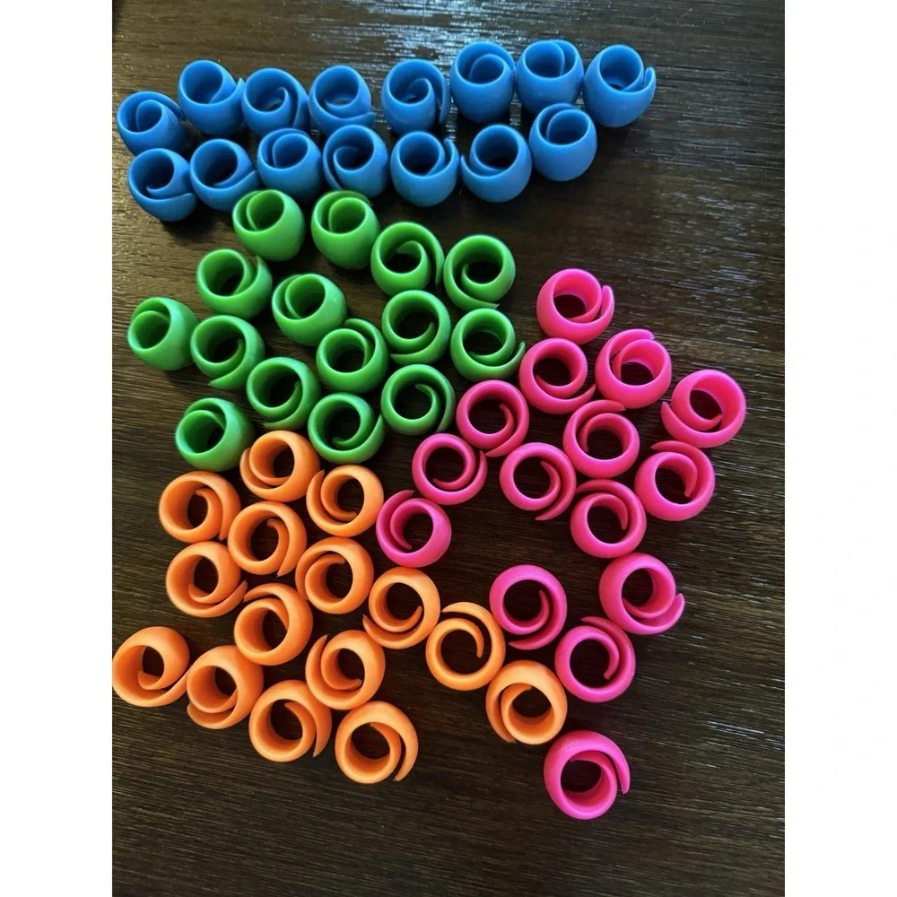 Lot of 240 Thread Huggers Sewing Thread Spool Holders Organizers Multi Color